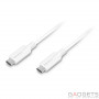 Кабель для передачи данных Macally USB-C Charge/Sync Cables белый (UC3UC3-W) фото 0