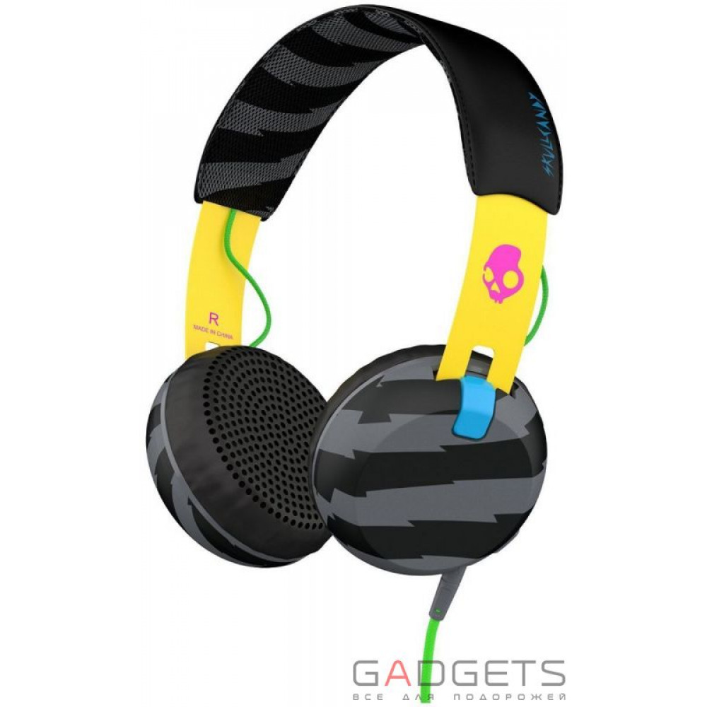 Фото Навушники Skullcandy Locals Only/Yellow/Black Grind On-Ear w/tap Tech (S5GRHT-466)