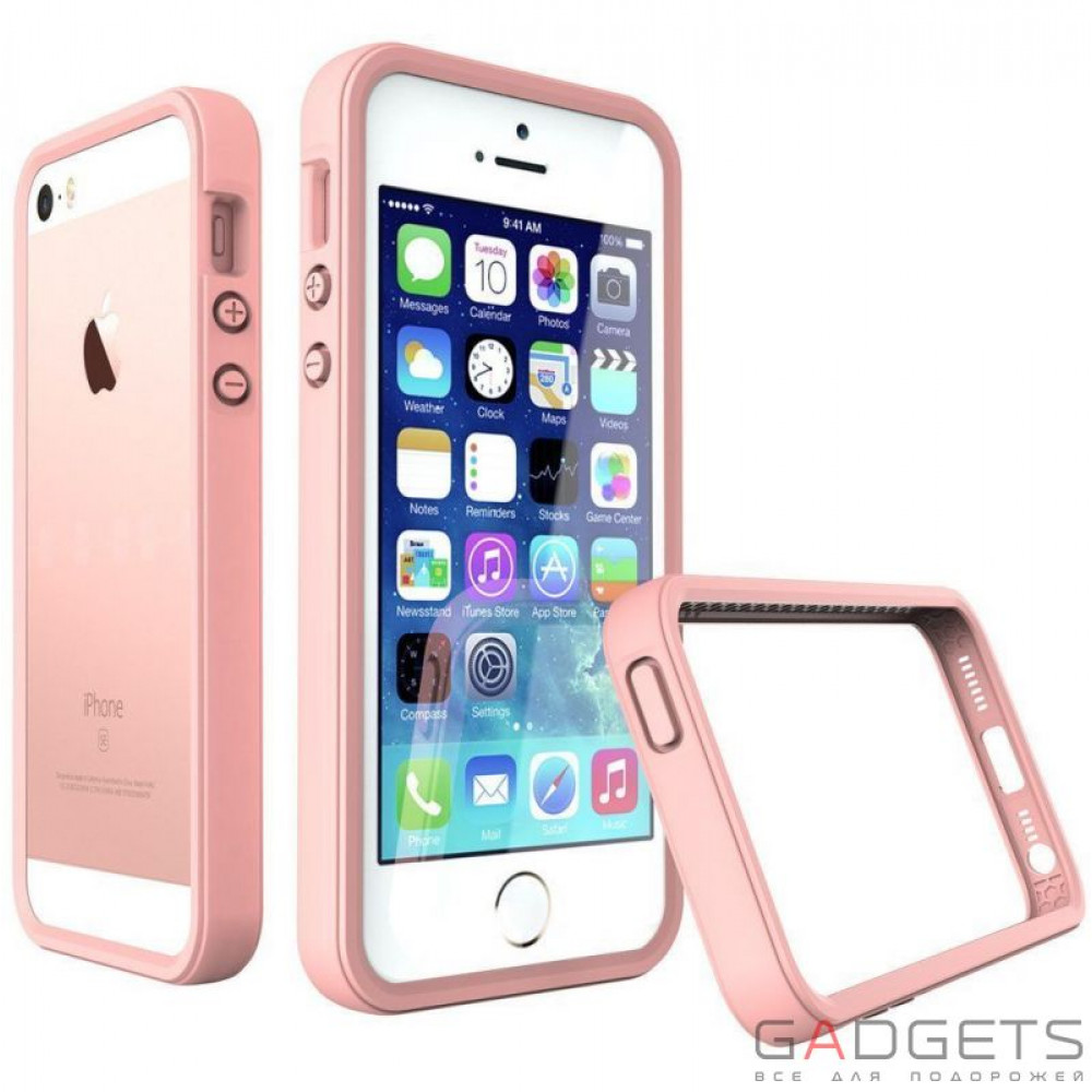 Фото Бампер Evolutive Labs RhinoShield Crash Guard Shell Pink для iPhone 5/5S/SE