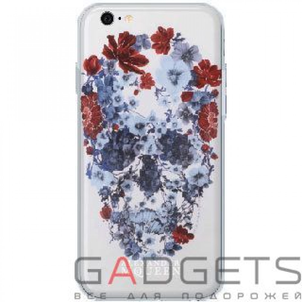 Фото Чехол-накладка WK Alexander Mqueen Flower Skull (CL145) Case для iPhone 6/6s