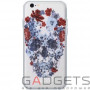 Чехол-накладка WK Alexander Mqueen Flower Skull (CL145) Case для iPhone 6/6s фото 0
