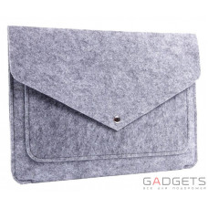 Серый чехол-конверт Gmakin для Macbook 12 (GM07-12)