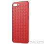 Чохол Baseus BV Weaving Case для iPhone 7 Plus  8 Plus Red (WIAPIPH8P-BV09) фото 0