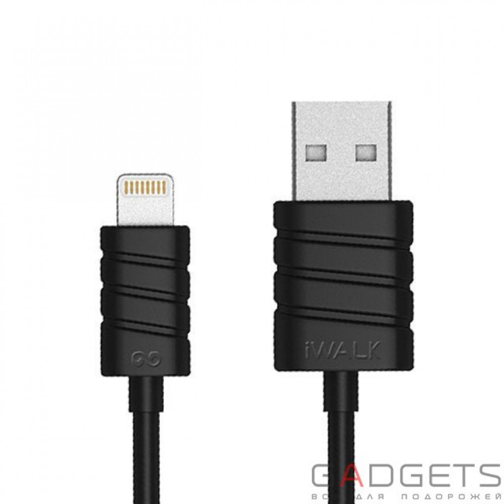 Фото Кабель iWALK CST003i Lightning cable 8 pin Black for iPhone/iPad
