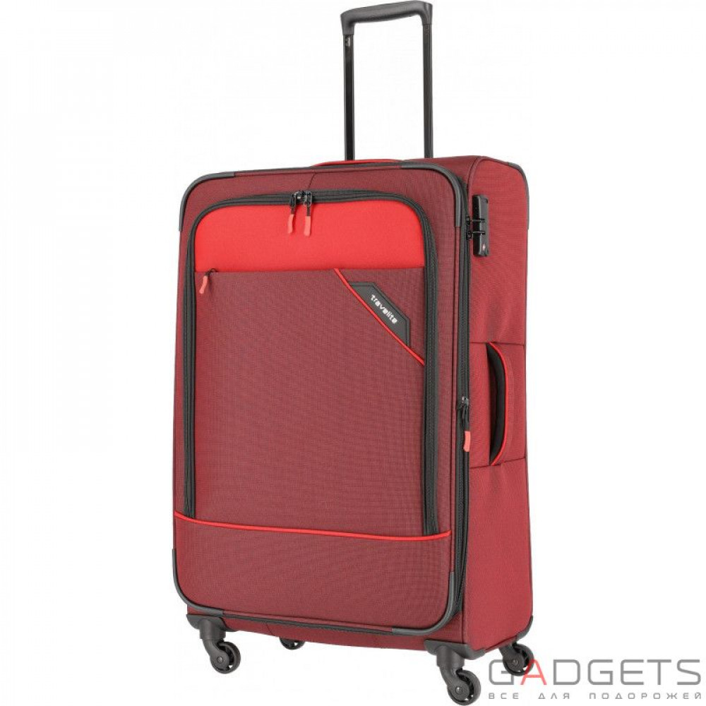 Фото Валіза на 4-х колесах Travelite Derby 102 л Red (TL087549-10)