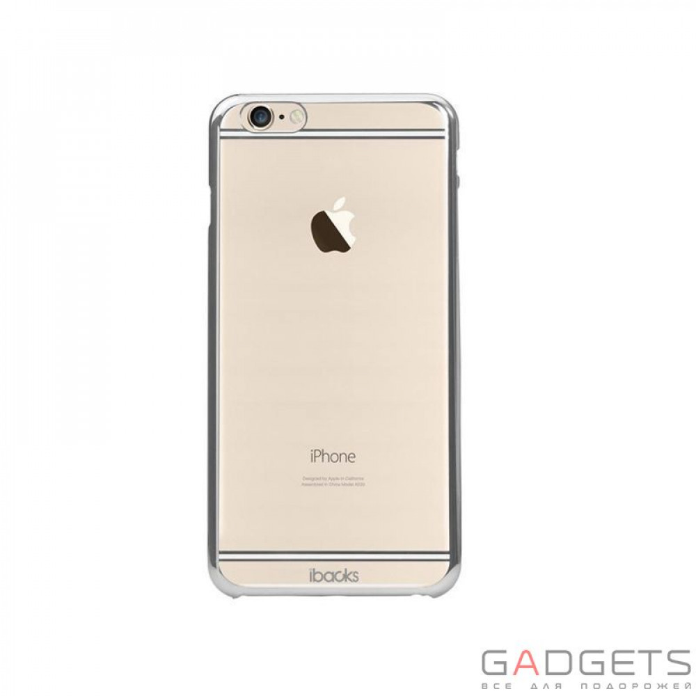 Фото Чехол-накладка iBacks iFling Electroplating Transparent Case Silver for iPhone 6 4.7''
