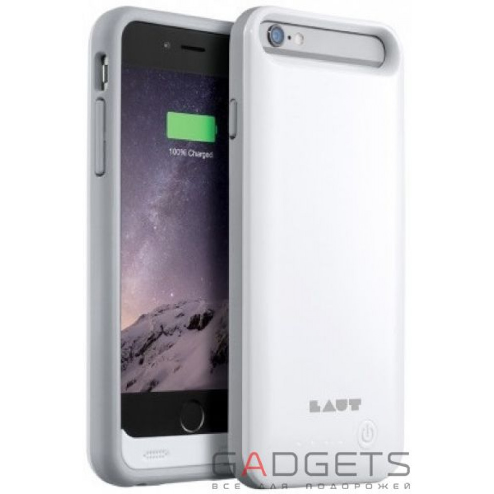 Фото Чохол-батарея Laut Battery Case для iPhone 6/6s Білий (LAUT_iP6_NDR_W)