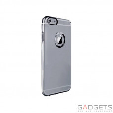 Чехол-накладка iBacks Inherent Jacket Love Transparent Case with Diamond Ring for iPhone 6S Gray Ring