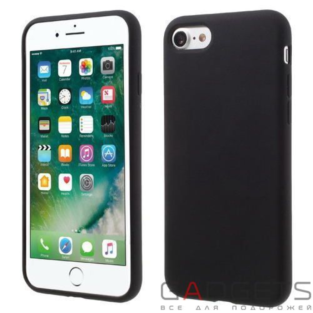 Фото Чохол-накладка COTEetCI Silicone Case для iPhone 7 Black