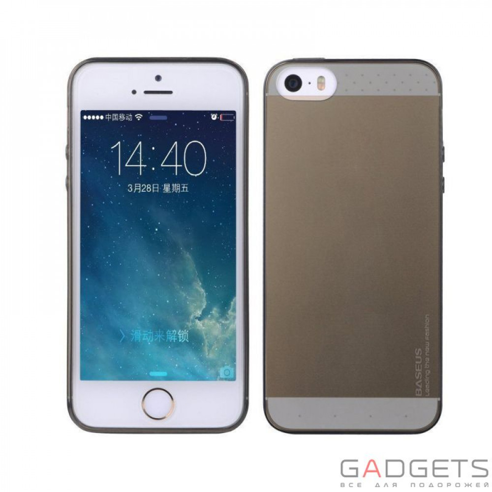 Фото Чехол-накладка Baseus Air Case for iPhone 5/5S Black