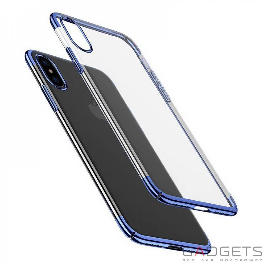 Фото Чохол Baseus Glitter Case Blue для iPhone X (WIAPIPH8-DW03)