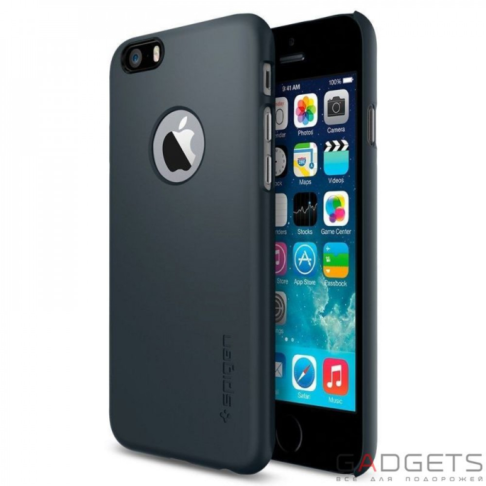 Фото Чехол-накладка Spigen Case Thin Fit A Series Metal Slate for iPhone 6/6S (SGP10941)