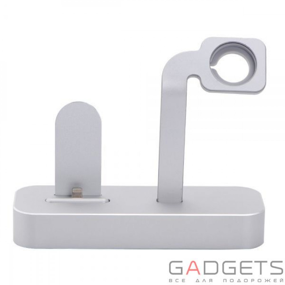 Фото Док-станция COTEetCI Base5 для iPhone и Apple Watch Silver