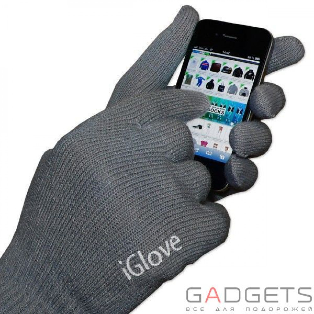 Фото Перчатки для сенсорных экранов iGlove Dark Grey
