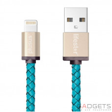 Кабель для зарядки и синхронизации Plusus Lifestar Handcrafted Lightning Cross Turquoise (0.25 m) (LST2003025)