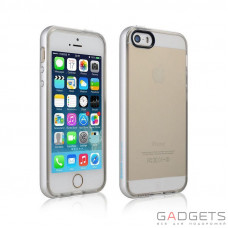 Чехол-накладка Baseus Fusion For iPhone 5/5s Silver bumper