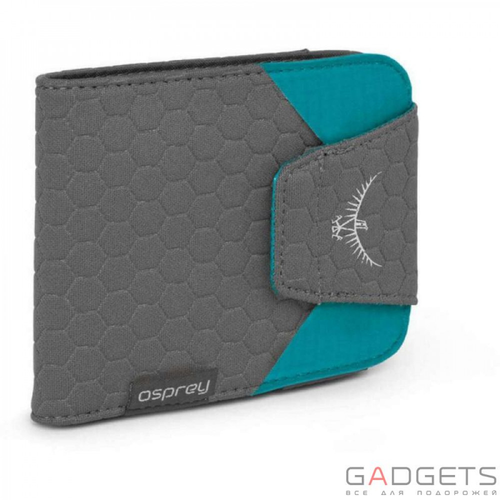 Фото Кошелек Osprey QuickLock RFID Wallet Tropic Teal O/S, бирюзовый