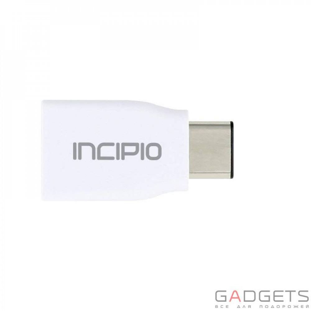 Фото Адаптер Incipio Charge/Sync USB-C to USB-A Adapter White (PW-249-WHT)