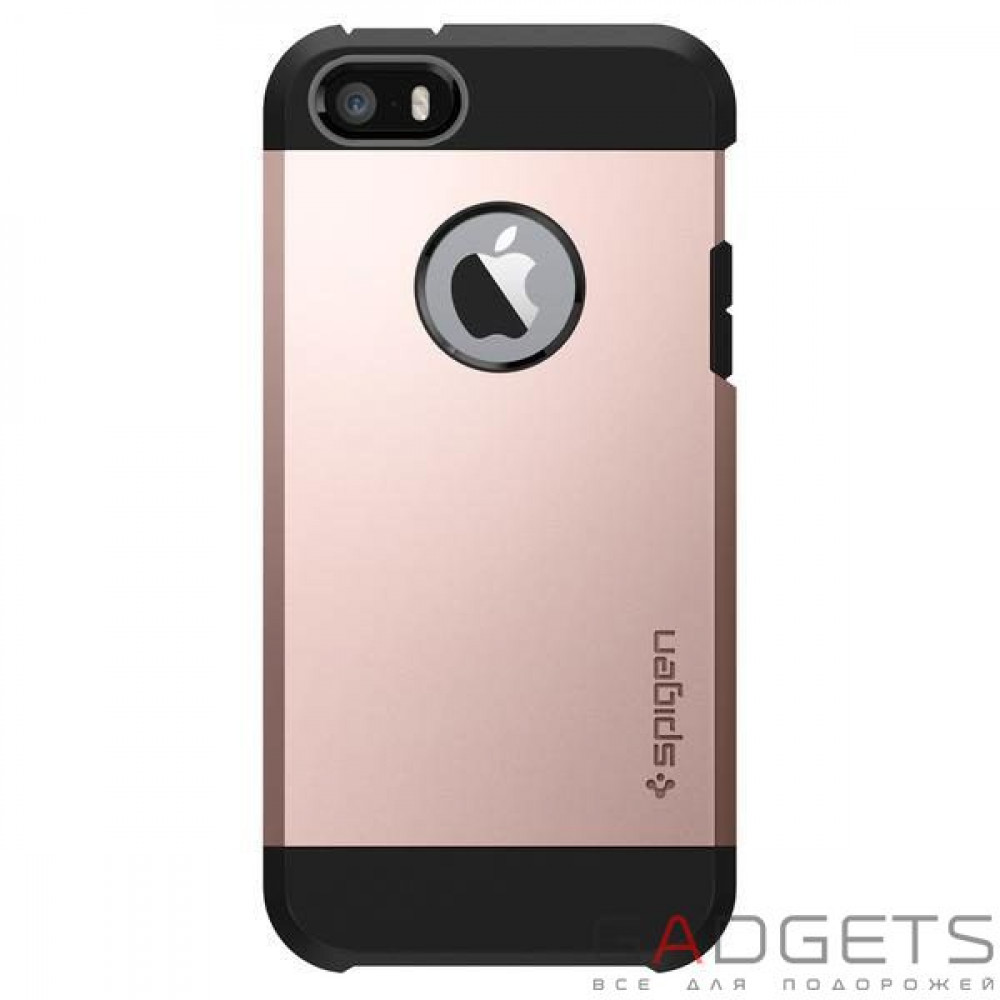 Фото Чехол-накладка Spigen Case Tough Armor Rose Gold для iPhone SE/5/5S (SGP-041CS20190)
