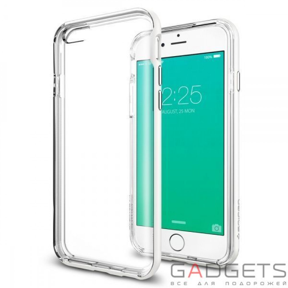 Фото Чехол-накладка Spigen Case Neo Hybrid EX Shimmery White for iPhone 6/6S (SGP11626)