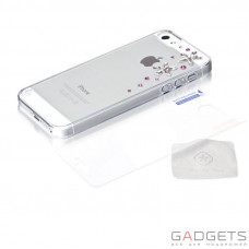 Чехол Bling My Thing Case для iPhone 5/5s Metallic Mirror Flowers 2 Pink Mix Colour (BMT-22-00-03-10)