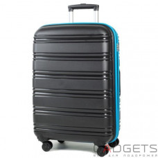 Чемодан Rock Impact II (M) Black/Blue