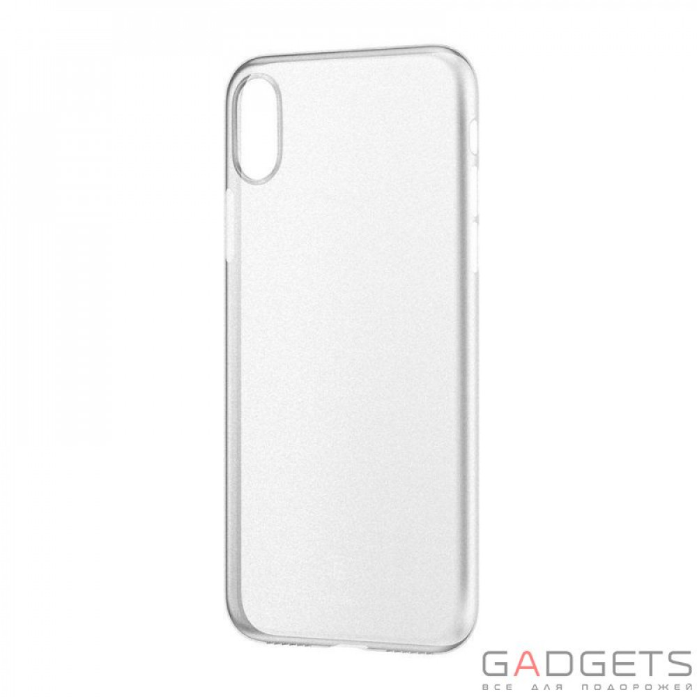 Фото Чехол Baseus Wing Case Transparent White для iPhone X (WIAPIPH8-02)