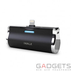 Внешний аккумулятор iWALK Link Me3000LCompact rechargeable docking backup battery 3000 mAh for Apple Lighting Black