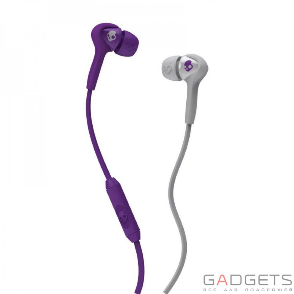 Фото Навушники Skullcandy Athletic Purple/Grey Smokin Bud w/mic 1 (S2SBDY-210)
