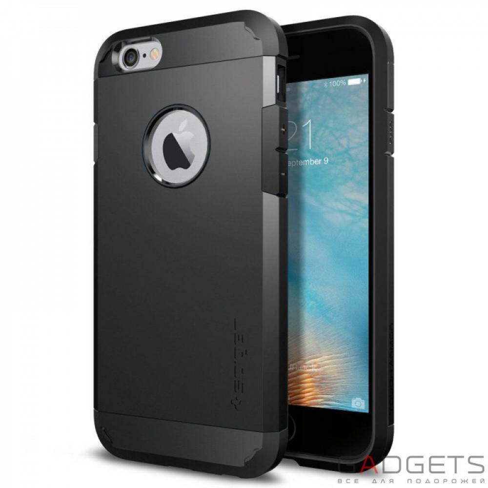 Фото Чохол-накладка Spigen Case Tough Armor Black for iPhone 66S (SGP11614)
