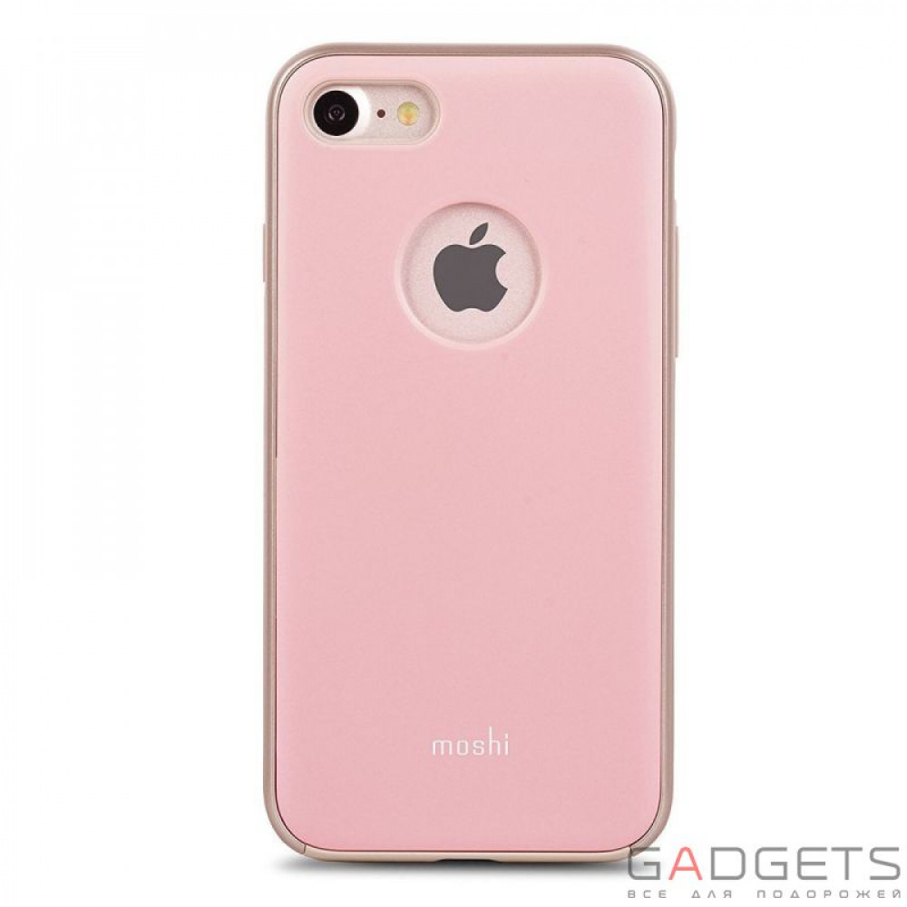 Фото Чехол-накладка Moshi iGlaze Slim Lightweight Snap-On Case Blush Pink для iPhone 7 (99MO088301)