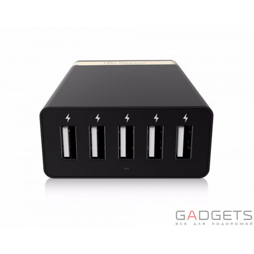 Фото Кабель Baseus Duelpower series 5-port USB charger Black/Luxury gold