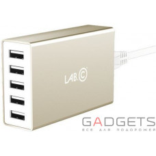 Сетевое з/у Lab.C X5 5 Port USB Wall Charger Champagne Gold (8A) (LABC-587-GD_KR)