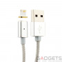 Кабель COTEetCI M11 NYLON Lightning с магнитом Silver (CS2117-TS) фото 0