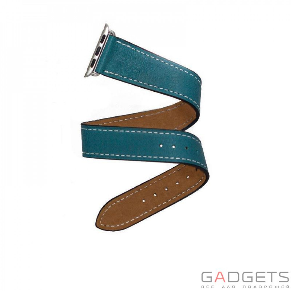 Фото Ремешок для Apple Watch 38мм COTEetCI W9 Leather Blue