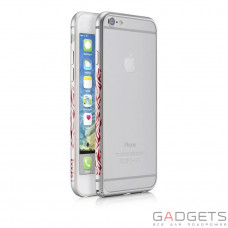 Чехол-бампер iBacks Aluminium Cameo Flame Series Bumper Silver for iPhone 6 4.7''