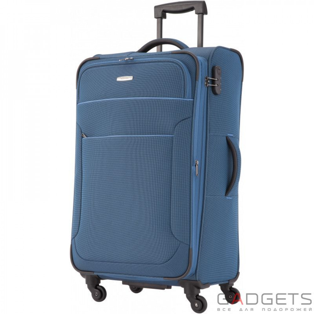 Фото Чемодан на 4-х колесах Travelite Derby (L) 102 л Blue (TL087549-20)