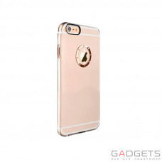 Чехол-накладка iBacks Inherent Jacket Love Transparent Case with Diamond Ring for iPhone 6S Champagne gold Ring
