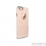 Чехол-накладка iBacks Inherent Jacket Love Transparent Case with Diamond Ring for iPhone 6S Rose Gold Ring фото 0