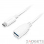 Кабель для передачі даних Macally USB-C Charge/Sync Cables білий (UC3UAF-W) фото 0