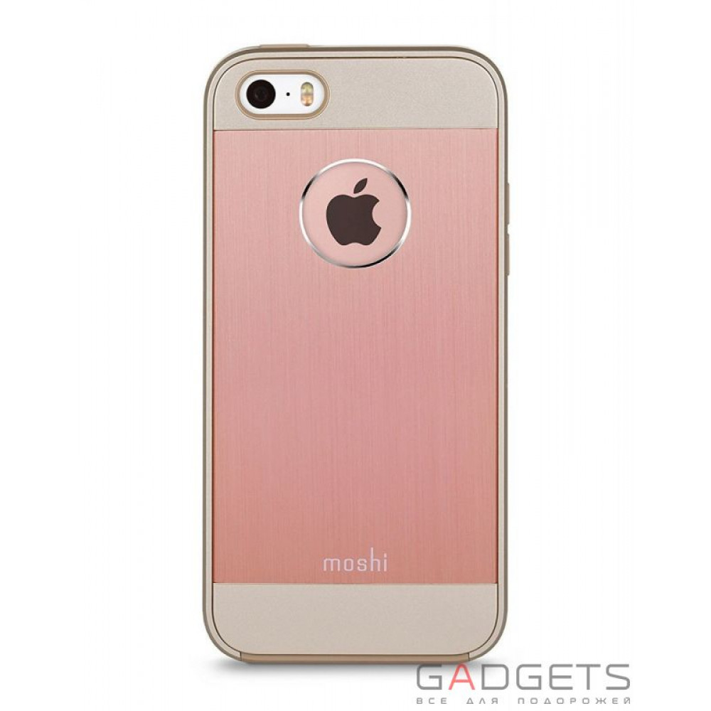 Фото Чехол-накладка Moshi iGlaze Armour Metallic Case Golden Rose для iPhone SE/5/5S (99MO061251)