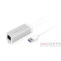 Перехідник Macally USB 3.0 to Gigabit Ethernet Білий (U3GBA) фото 0