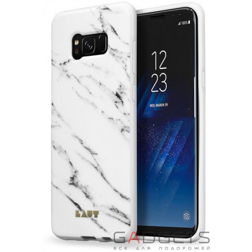 Фото Чохол Laut Huex ELEMENTS Marble White (LAUT_S8_HXE_MW)