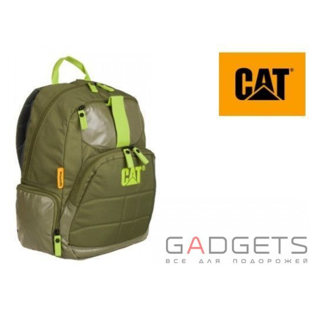 Фото Рюкзак для ноутбука 13'' CAT Millennial Evo Темно-зеленый/лайм (83311;335)