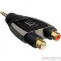 Адаптер Monster CableLinks Y-Adapters 1/8 St Male to 2 RCA Female (MON-600448-00) фото 0