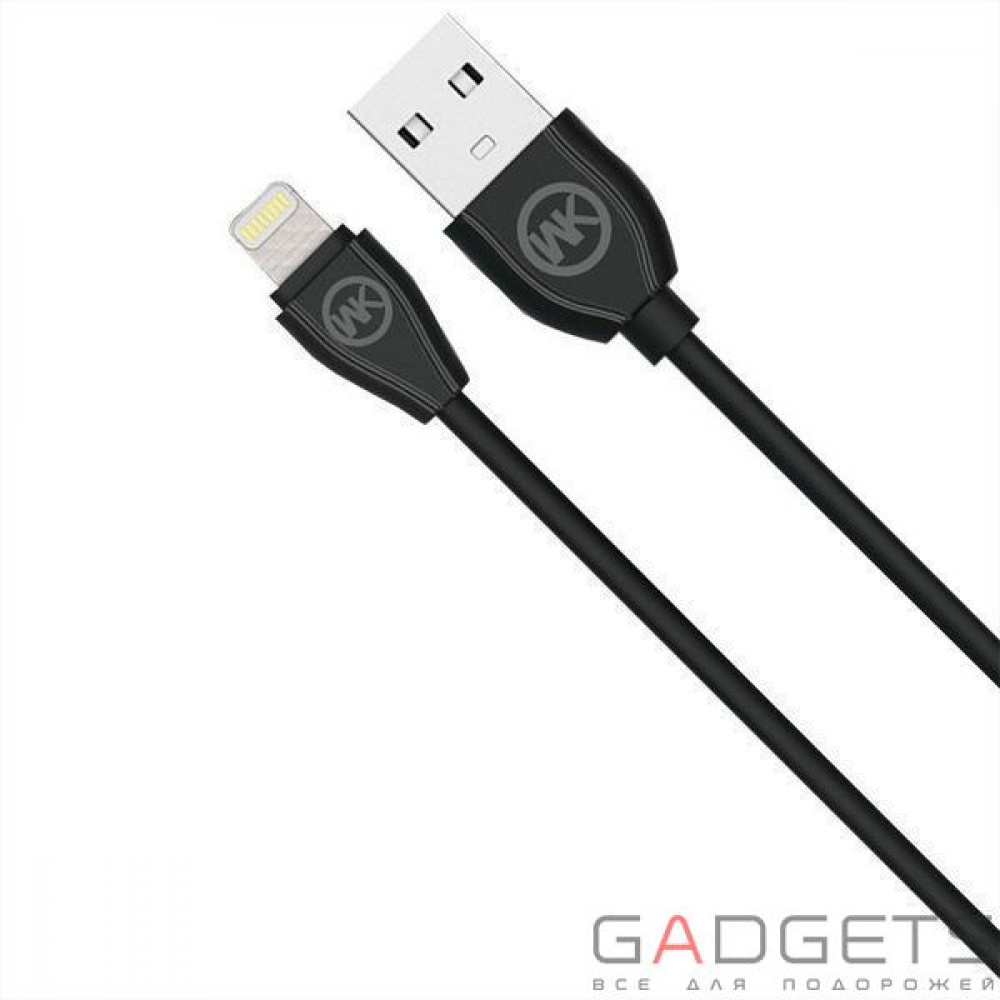 Фото Кабель WK Ultra Speed Lightning Data Cable Black (WKC-003)
