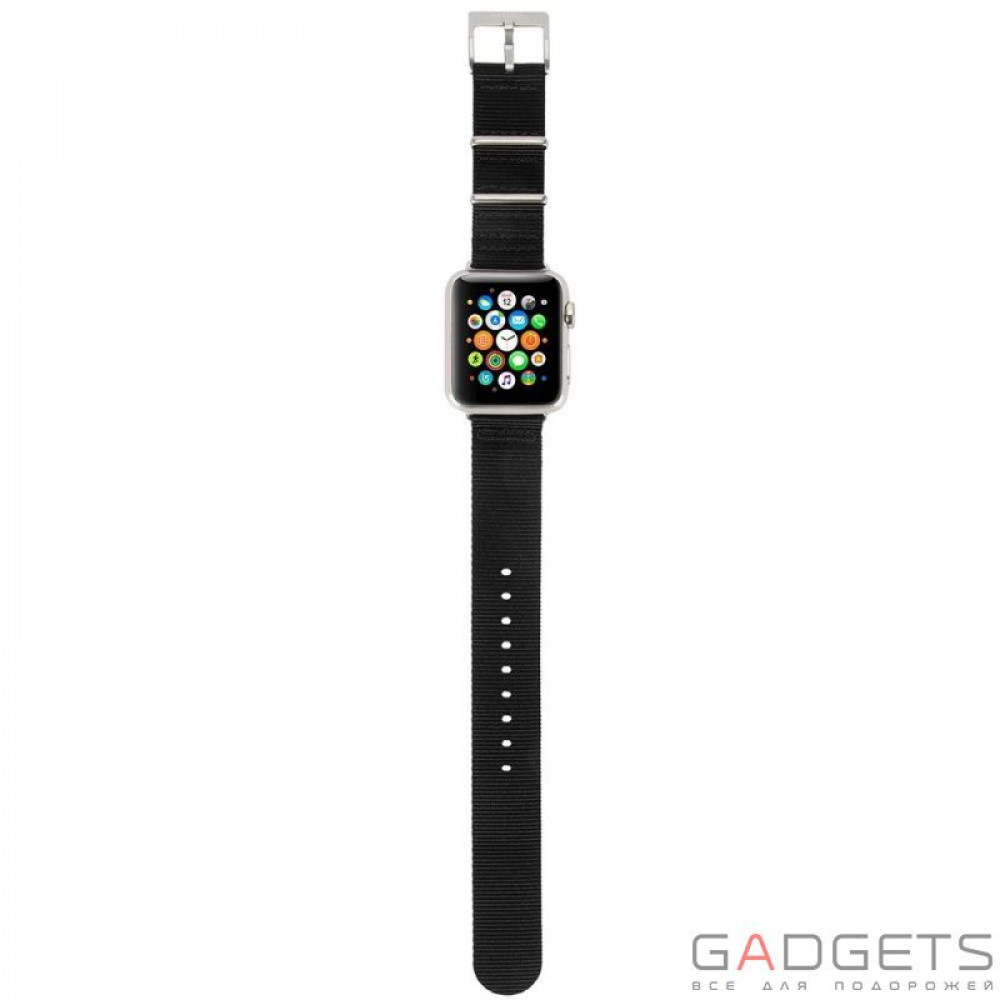 Фото Ремінець Incase Nylon Nato Band для Apple Watch 38mm Black (INAW10011-BLK)