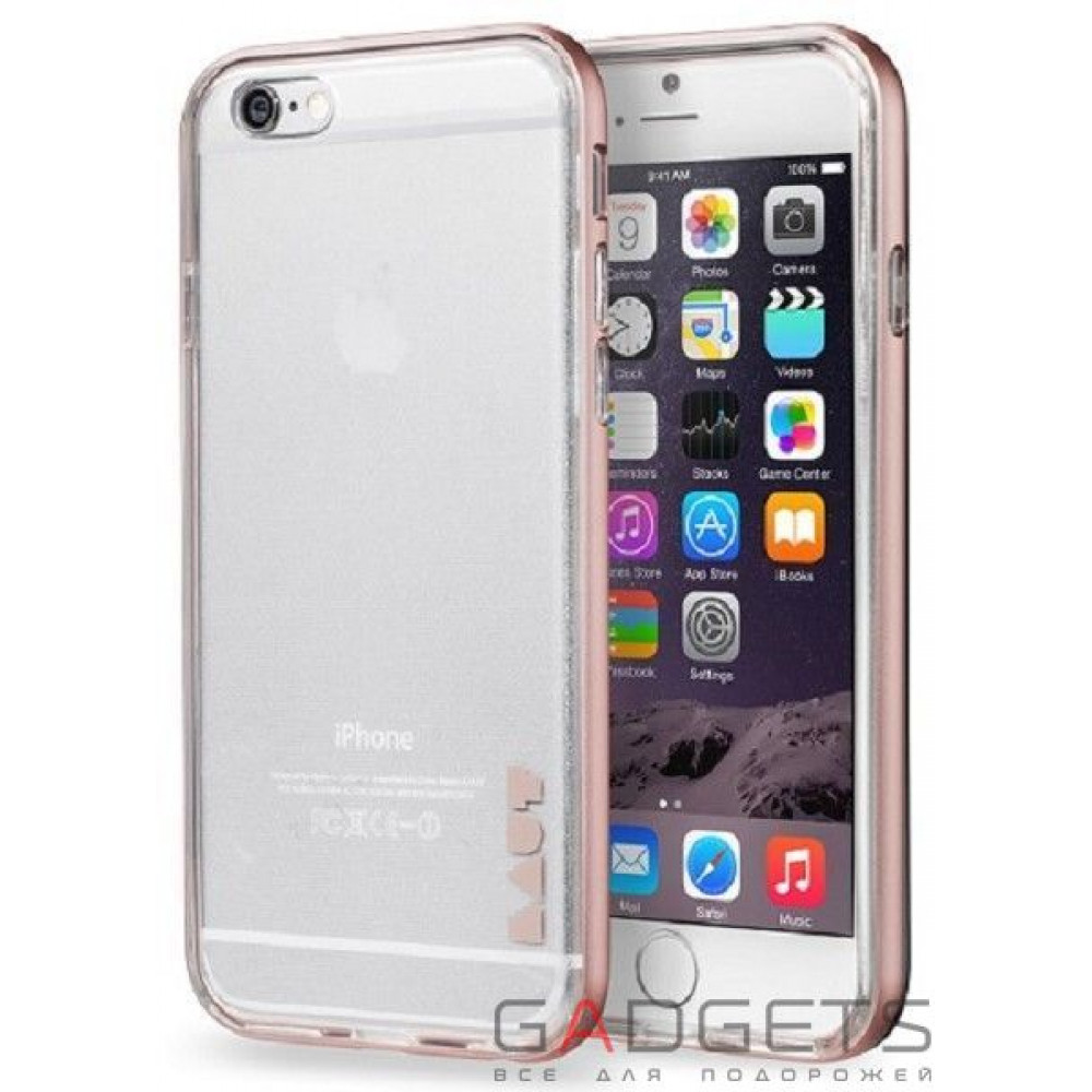 Фото Чехол Laut Exo-Frame Aluminium bampers для iPhone 7 Plus Розовый (LAUT_IP7P_EX_RG)