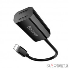 Адаптер Baseus IP To Double IP Socket Adapter L36 12CM Black