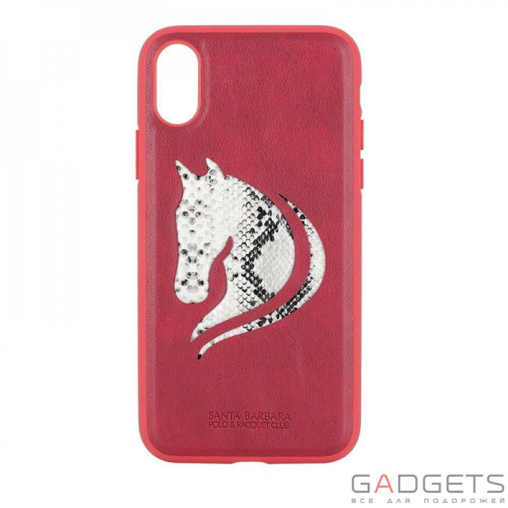 Фото Чехол Polo Viscount для iPhone X Red (SB-IPXSPHOR-RED)